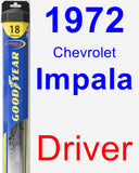 Driver Wiper Blade for 1972 Chevrolet Impala - Hybrid