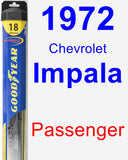 Passenger Wiper Blade for 1972 Chevrolet Impala - Hybrid