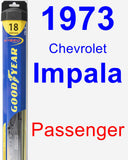 Passenger Wiper Blade for 1973 Chevrolet Impala - Hybrid