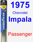 Passenger Wiper Blade for 1975 Chevrolet Impala - Hybrid