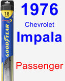 Passenger Wiper Blade for 1976 Chevrolet Impala - Hybrid