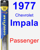 Passenger Wiper Blade for 1977 Chevrolet Impala - Hybrid