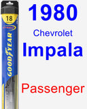 Passenger Wiper Blade for 1980 Chevrolet Impala - Hybrid