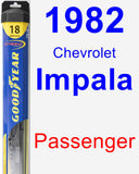 Passenger Wiper Blade for 1982 Chevrolet Impala - Hybrid
