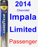 Passenger Wiper Blade for 2014 Chevrolet Impala Limited - Hybrid