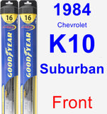 Front Wiper Blade Pack for 1984 Chevrolet K10 Suburban - Hybrid