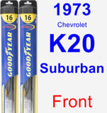 Front Wiper Blade Pack for 1973 Chevrolet K20 Suburban - Hybrid