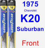 Front Wiper Blade Pack for 1975 Chevrolet K20 Suburban - Hybrid
