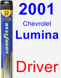 Driver Wiper Blade for 2001 Chevrolet Lumina - Hybrid