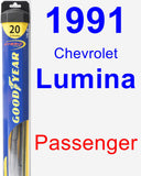 Passenger Wiper Blade for 1991 Chevrolet Lumina - Hybrid