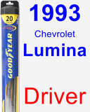 Driver Wiper Blade for 1993 Chevrolet Lumina - Hybrid