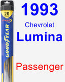 Passenger Wiper Blade for 1993 Chevrolet Lumina - Hybrid