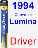 Driver Wiper Blade for 1994 Chevrolet Lumina - Hybrid