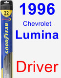 Driver Wiper Blade for 1996 Chevrolet Lumina - Hybrid