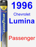 Passenger Wiper Blade for 1996 Chevrolet Lumina - Hybrid