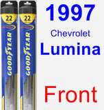 Front Wiper Blade Pack for 1997 Chevrolet Lumina - Hybrid