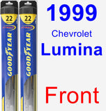 Front Wiper Blade Pack for 1999 Chevrolet Lumina - Hybrid
