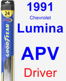 Driver Wiper Blade for 1991 Chevrolet Lumina APV - Hybrid