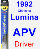 Driver Wiper Blade for 1992 Chevrolet Lumina APV - Hybrid