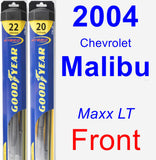 Front Wiper Blade Pack for 2004 Chevrolet Malibu - Hybrid
