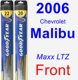 Front Wiper Blade Pack for 2006 Chevrolet Malibu - Hybrid