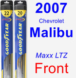 Front Wiper Blade Pack for 2007 Chevrolet Malibu - Hybrid