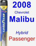 Passenger Wiper Blade for 2008 Chevrolet Malibu - Hybrid