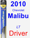 Driver Wiper Blade for 2010 Chevrolet Malibu - Hybrid