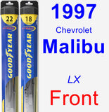 Front Wiper Blade Pack for 1997 Chevrolet Malibu - Hybrid