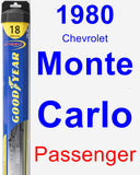 Passenger Wiper Blade for 1980 Chevrolet Monte Carlo - Hybrid