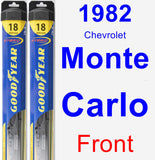 Front Wiper Blade Pack for 1982 Chevrolet Monte Carlo - Hybrid