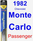 Passenger Wiper Blade for 1982 Chevrolet Monte Carlo - Hybrid