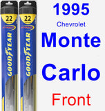 Front Wiper Blade Pack for 1995 Chevrolet Monte Carlo - Hybrid