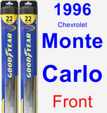 Front Wiper Blade Pack for 1996 Chevrolet Monte Carlo - Hybrid