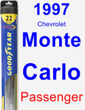 Passenger Wiper Blade for 1997 Chevrolet Monte Carlo - Hybrid