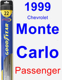 Passenger Wiper Blade for 1999 Chevrolet Monte Carlo - Hybrid