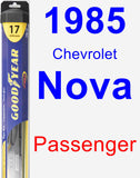 Passenger Wiper Blade for 1985 Chevrolet Nova - Hybrid