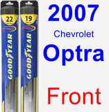 Front Wiper Blade Pack for 2007 Chevrolet Optra - Hybrid