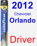 Driver Wiper Blade for 2012 Chevrolet Orlando - Hybrid