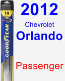 Passenger Wiper Blade for 2012 Chevrolet Orlando - Hybrid