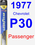 Passenger Wiper Blade for 1977 Chevrolet P30 - Hybrid