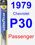 Passenger Wiper Blade for 1979 Chevrolet P30 - Hybrid