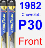 Front Wiper Blade Pack for 1982 Chevrolet P30 - Hybrid