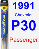 Passenger Wiper Blade for 1991 Chevrolet P30 - Hybrid