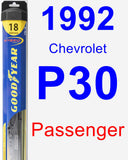 Passenger Wiper Blade for 1992 Chevrolet P30 - Hybrid