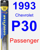 Passenger Wiper Blade for 1993 Chevrolet P30 - Hybrid