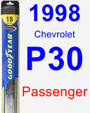 Passenger Wiper Blade for 1998 Chevrolet P30 - Hybrid