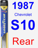 Rear Wiper Blade for 1987 Chevrolet S10 - Hybrid