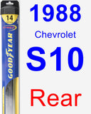 Rear Wiper Blade for 1988 Chevrolet S10 - Hybrid