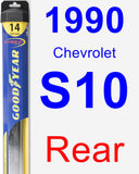 Rear Wiper Blade for 1990 Chevrolet S10 - Hybrid